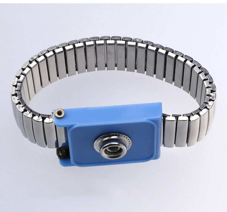 Elastic Anti Static Adjustable Wrist Band Anti-static Bracelets Antistatic Metal Grounding Cord ESD Wrist Strap