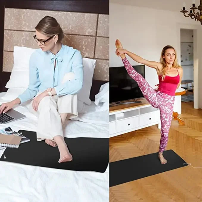 PVC Leather Surface Bed Protector Anti Radiation Conductive Blanket EMF Shield Healing Recovery Grounding Pad