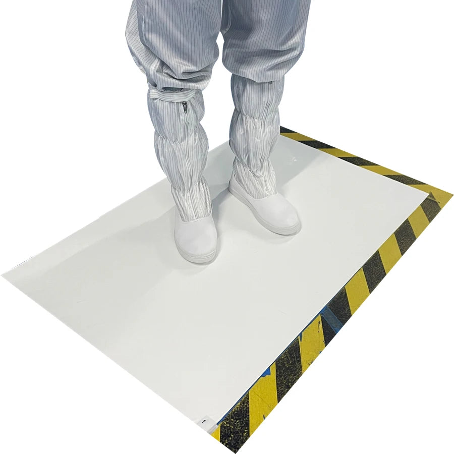 0.03mm White High Stickness Industrial Cleanroom 30 Layers Disposable Adhesive Sticky Mat for Clean Room Floor Door