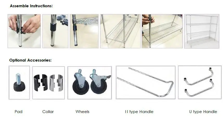 Wire Shelf ESD SMT Storage Cart Anti Static Wire Shelf Trolley for Electronics Industry