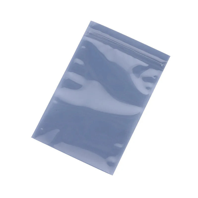 Custom Open Top Cleanroom Foil Aluminium Antistatic Ziplock Bags Moisture Anti Static Safe Barrier Packing Shielding ESD Bag