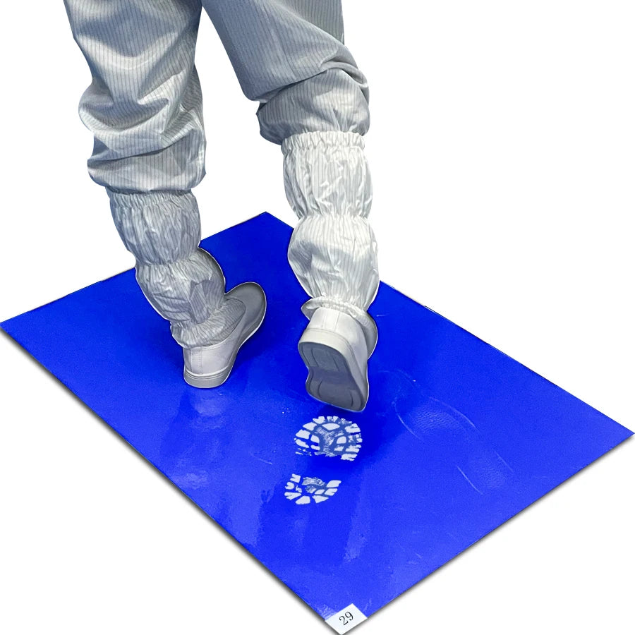 Disposable Blue 30 Layers 8 Mat/case Cleanroom Tacky Mat Sticky Mat for Laboratory Hospital Construction Pets