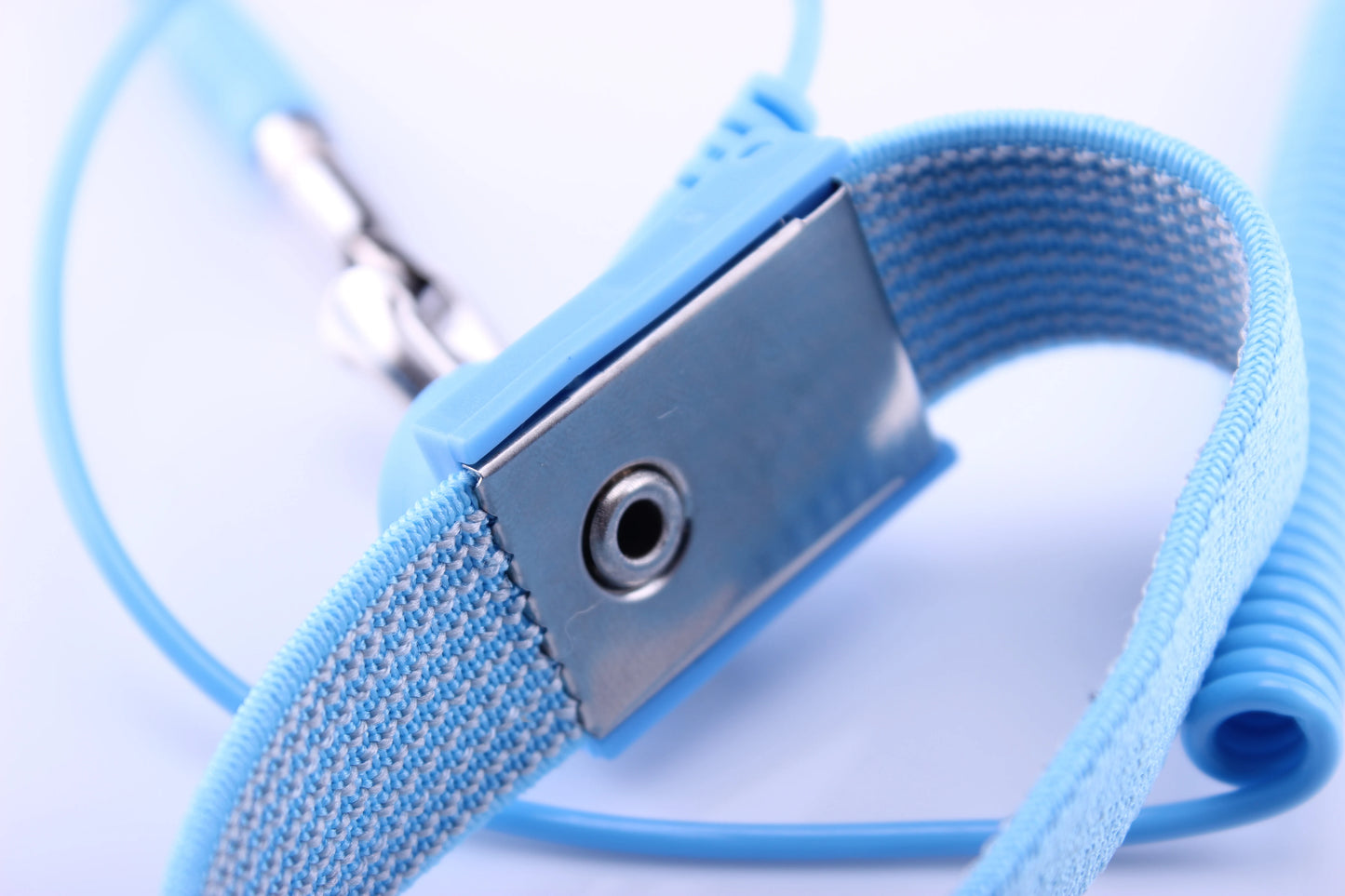 Single Circuit Antistatic Wrist Strap Dark Blue ESD Hand Wrist Strap ESD Wired Wrist Straps With Pu Cord