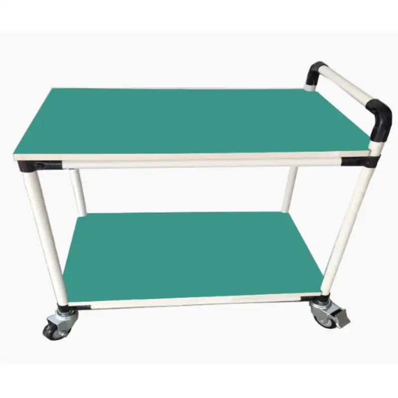 Industrial ESD Lean Tube Cart Workshop Trolley Multi Layer Aluminum Pipe Material Rack