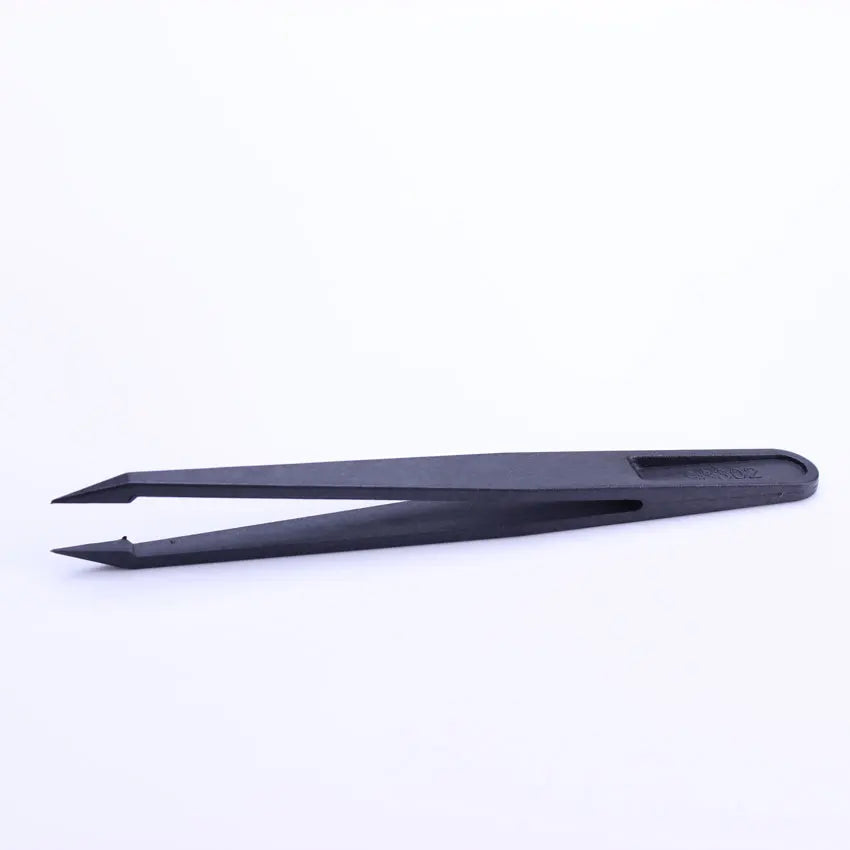 Industrial Black Mini 933 Series Anti-static Conductive ESD Plastic Tweezers for Electronic Pcb Smd Ic Repair Tool