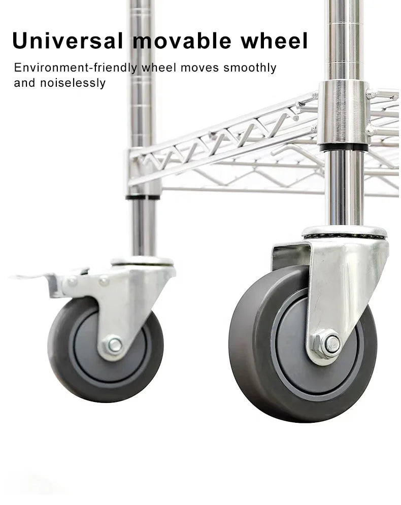 SMT ESD PCB Reel Shelf Chrome Wire Storage Shelving Rack