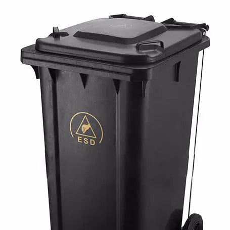 120L Antistatic Cheap ESD Plastic Garbage Bin Waste Container for Electronic Factory