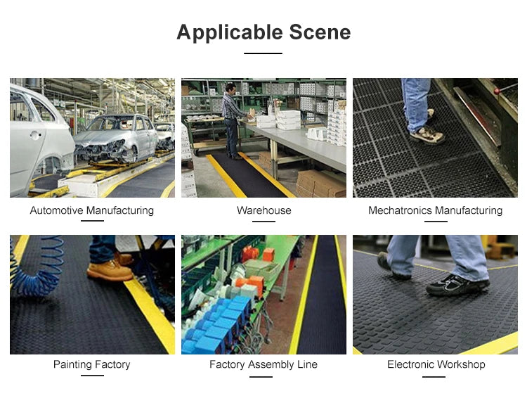ESD Anti-Static Anti-Fatigue Safety Floor Mat Made of PVC and Rubber for Cleanroom Use