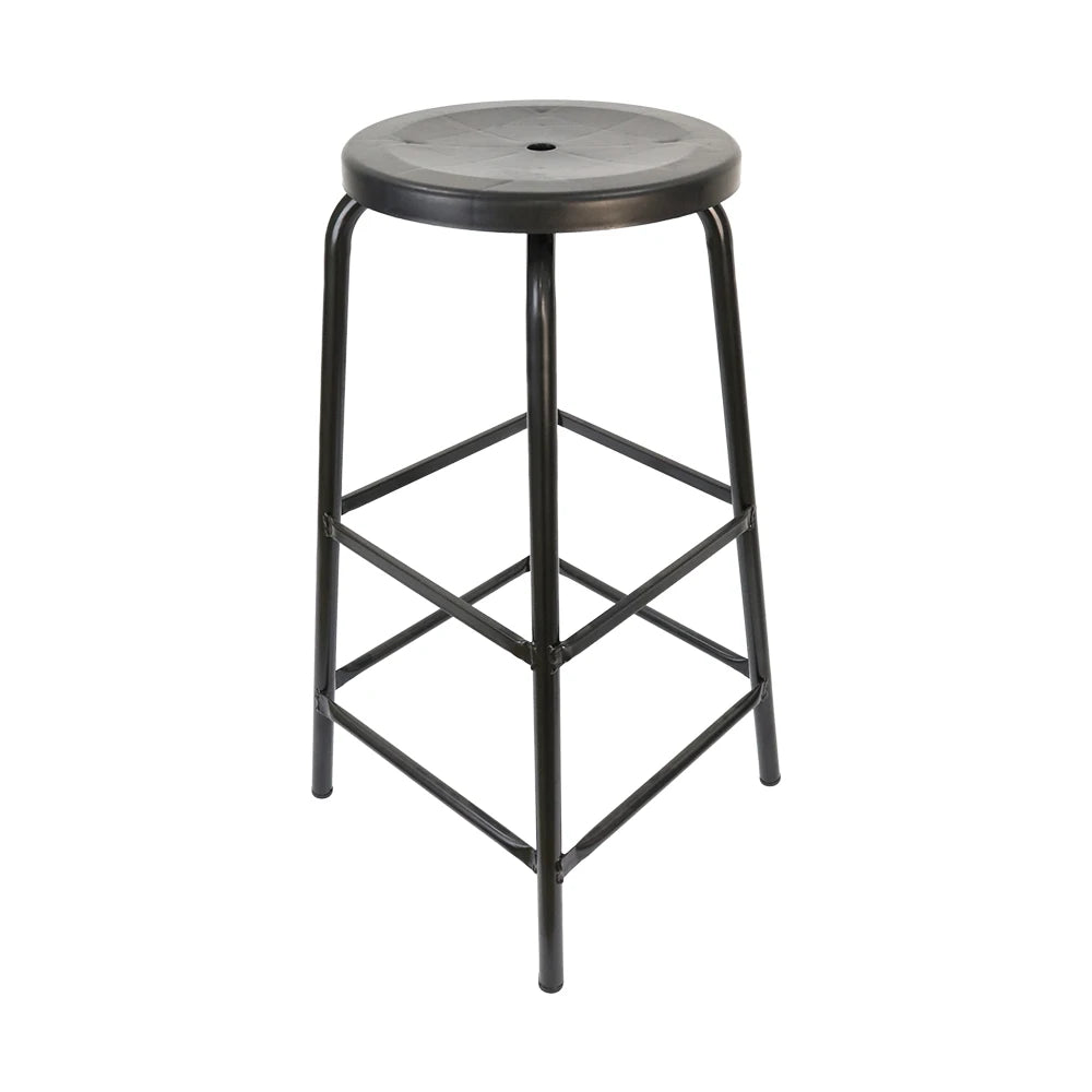 QXR Emebiol Q-FWSPP45 Wholesale 45 cm High PP Seat Durable Ergonomics Permanent Antistatic Metal Industrial Stool