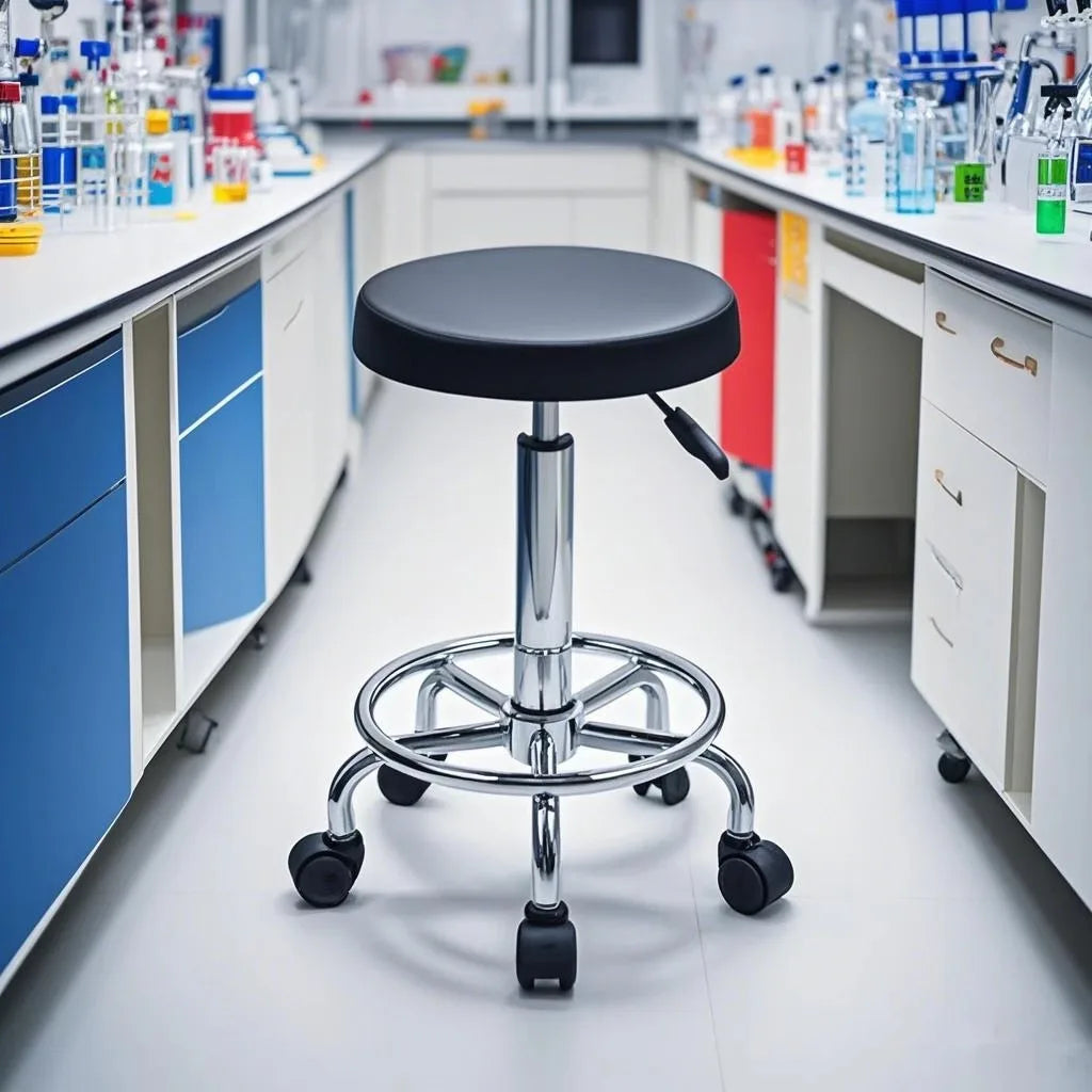 Commercial Anti-Static PU ESD Lab Chair Stool Industrial Modern for School Warehouse Microbiology Laboratory Furniture Sale