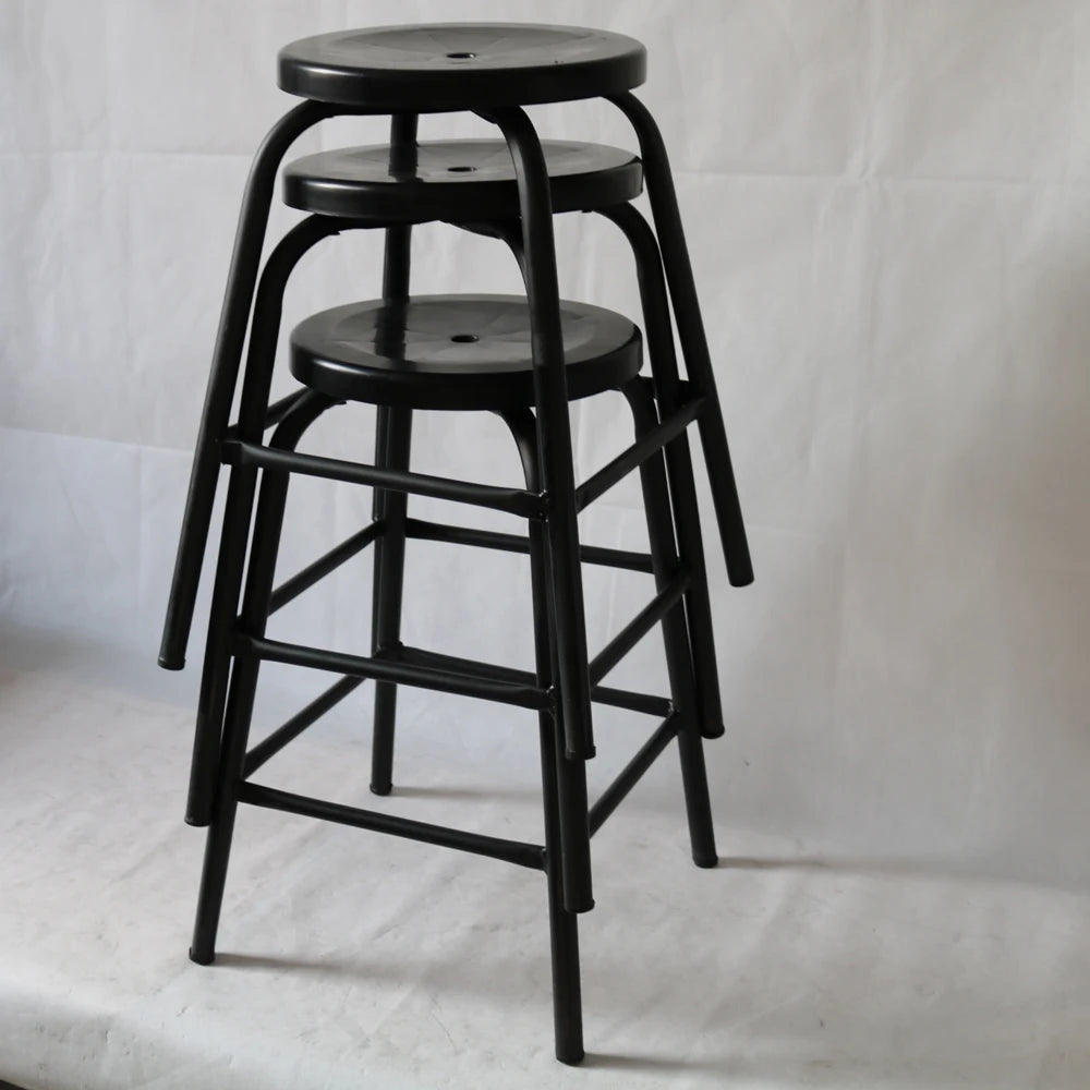 QXR Emebiol Q-FWSPP45 Wholesale 45 cm High PP Seat Durable Ergonomics Permanent Antistatic Metal Industrial Stool