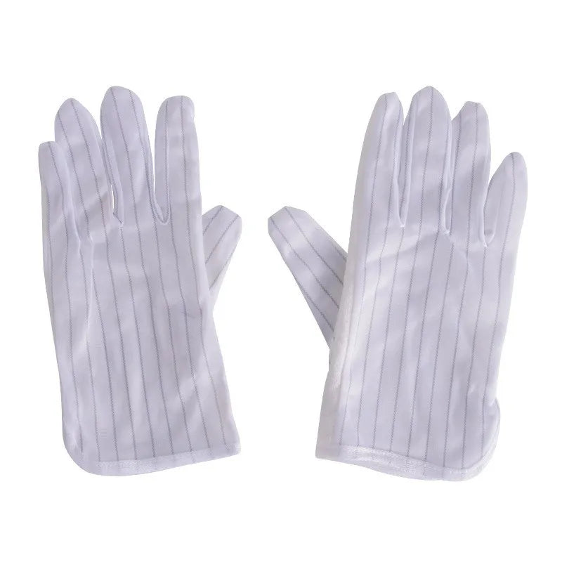 Custom Logo Best Material for Boxes Pu Plam Coatinig Cleanroom Gloves Singapore Esd Dotted Glove