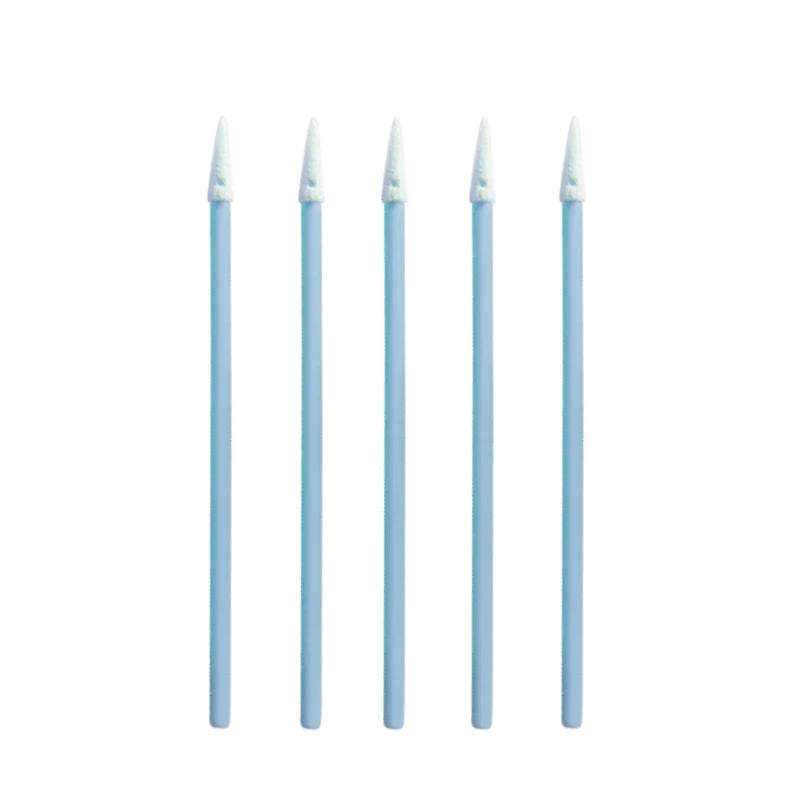 500 Pcs Per Bag PS750 76mm Pointed Head Detail Cleaning Double Layered Polyester Cloth Swab