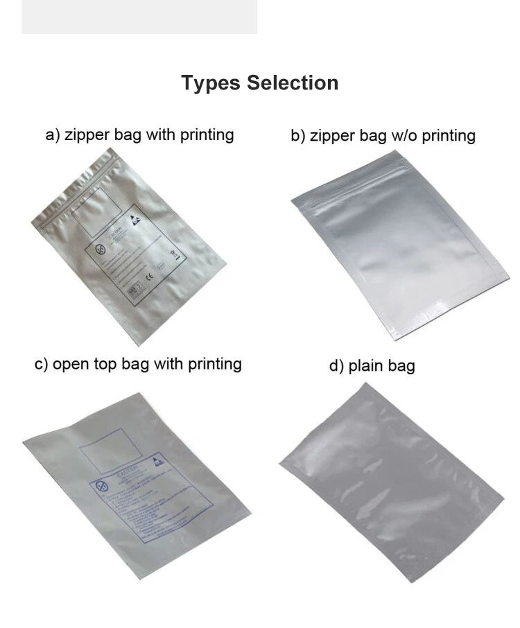 Esd Bag Raw Material Shielding Bag 4x5inch 10x30cm Roll Cutting Machine Plastic Bag Thin Bulk