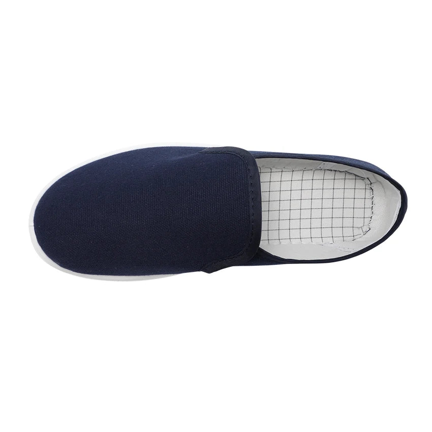 Washable Canvas Fabric PU/SPU Sole Cleanroom Shoes Antistatic Esd Safety Work Shoes