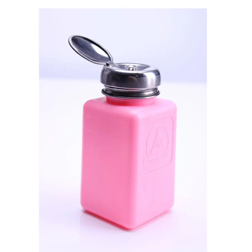 Wholesale Plastic Protective ESD Safe Static Dissipative Alcohol Solvent Dispenser Bottle With One-Touch Pump Lid