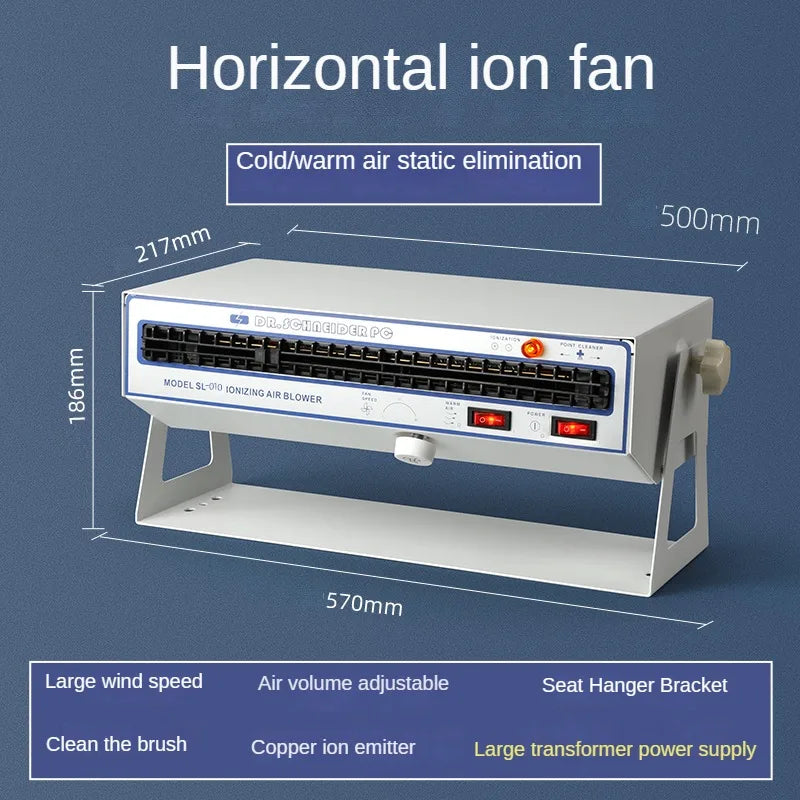 SL-028 Ionizing Air Blower Anti-static Ion Fan Removes Electrostatic Dusting,application of Electronic Equipment Production