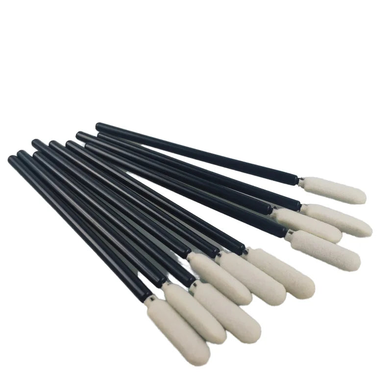 68.5mm Black Industrial Foam-ended Sponge Tip Buds Cleanroom Open Cell Foam Swab