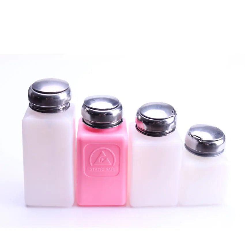 Wholesale Plastic Protective ESD Safe Static Dissipative Alcohol Solvent Dispenser Bottle With One-Touch Pump Lid