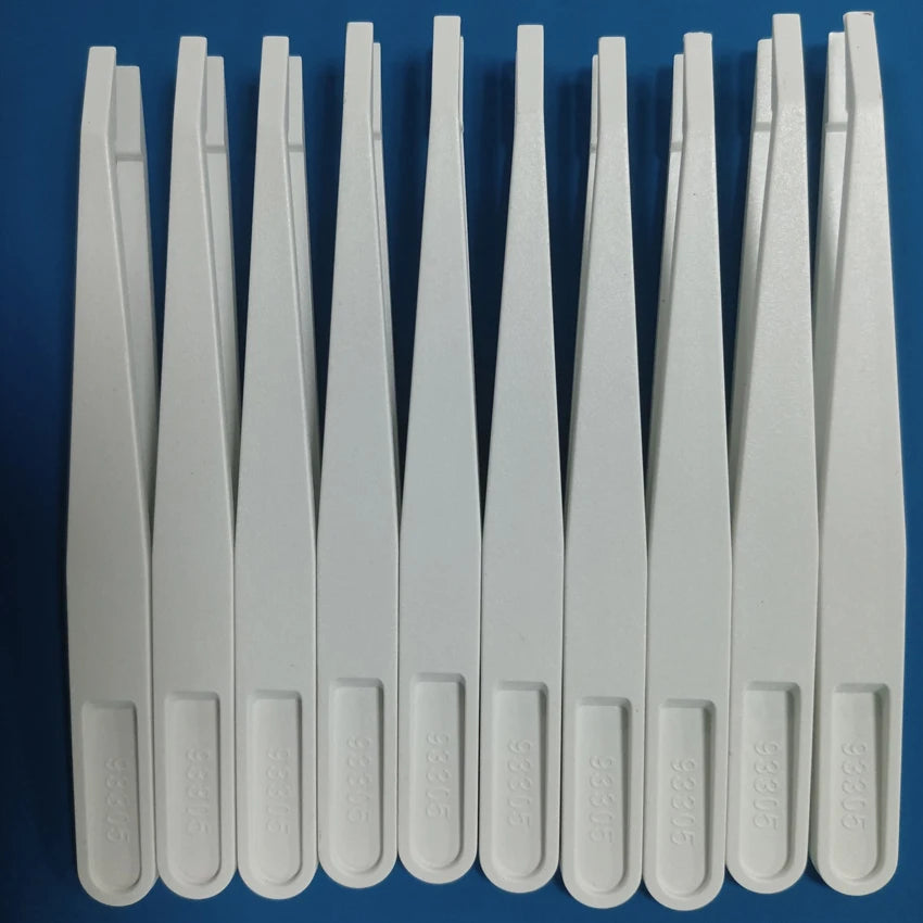 Wholesale Industrial 93305 Anti Static Cleanroom ESD White Plastic Tweezers for Component Handling Mobile Repair Tools