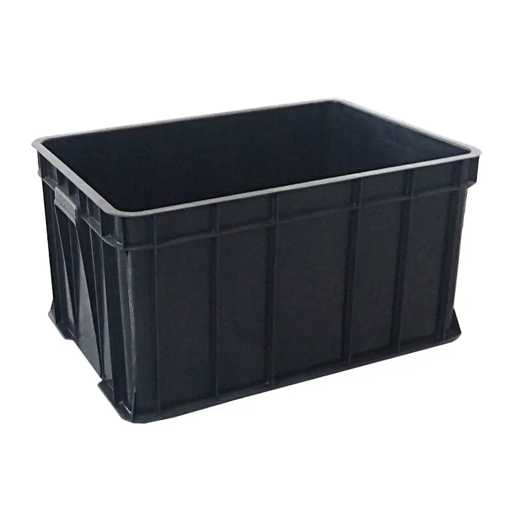 Static Dissipative Storage Plastic Tote Box With Lid European Standard Anti Static Esd Eu Conductive Plastic Box