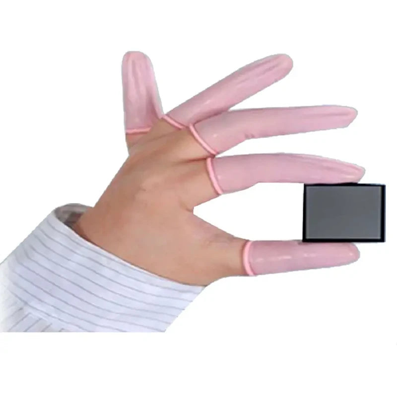 Esd Flexible Finger Sleeve Cot Mini Latex Tools Disposable Antistatic Finger Cot for Electronic Cleaning Workshop