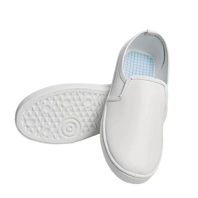 PVC Canvas ESD Magic Cleanroom Shoe Dark Blue Antistatic