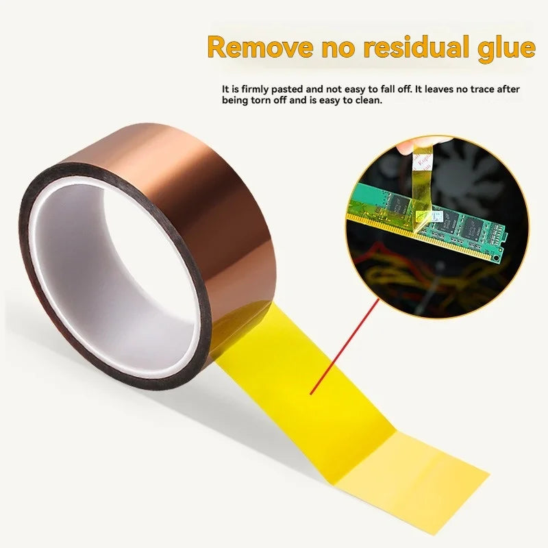 High Temperature Insulation Masking PI Film PCB Polyimide Tape