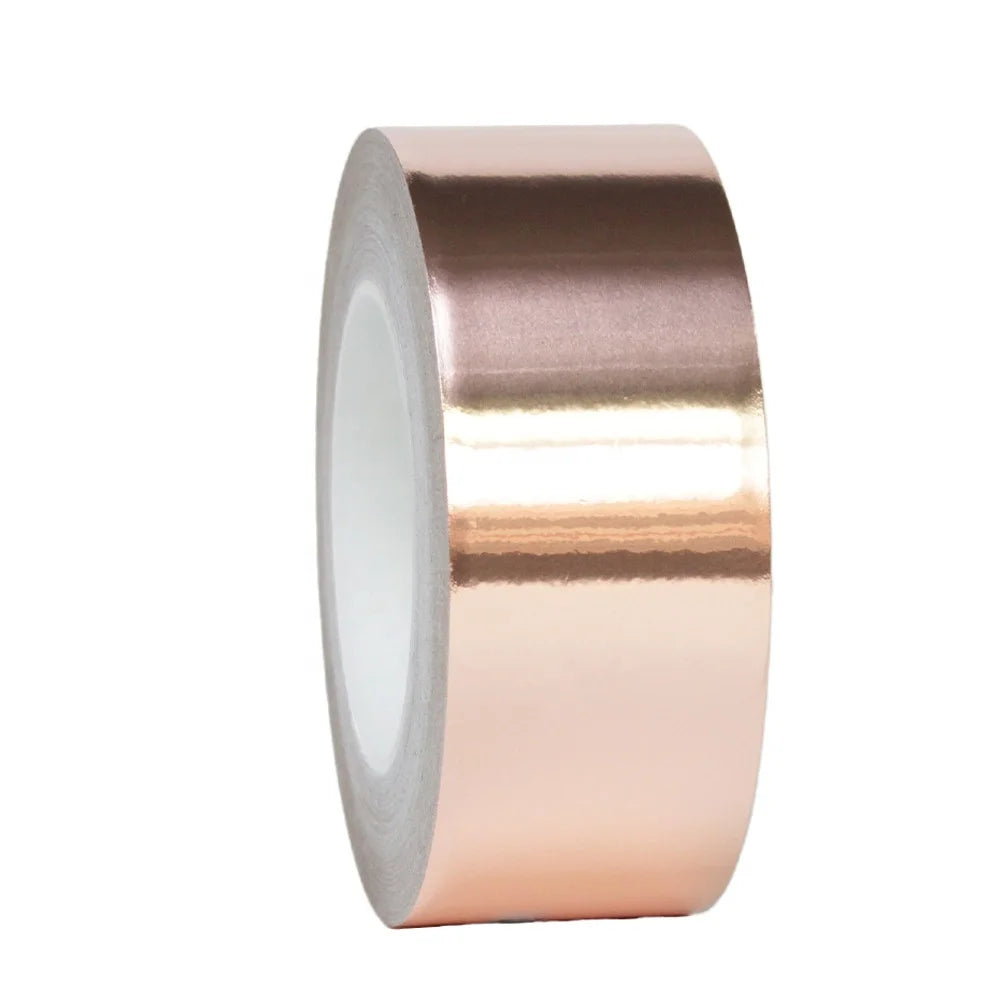 1- High Temperature Heat Resistant Single Sided Conductive Electrical EMI Shielding Against Slug Snail Copper Foil Adhesive Tape