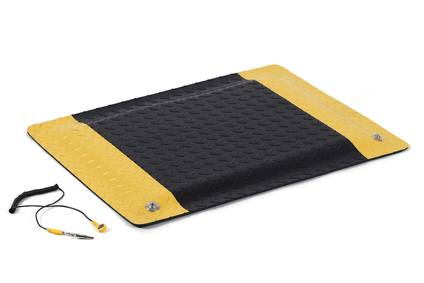 Customized Black Anti slip PVC Surface Anti-static ESD Cushion Anti-fatigue Floor Mat for Grounding in ESD Areas