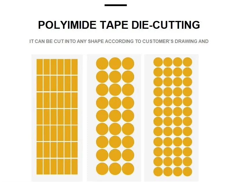 0.05mm*20mm*33m Polyimide Tape Insulating Material Anti Static Heat Resistant Electric High Temperature Tape Insulating