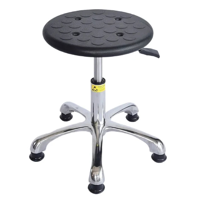 YP-0010 Lab Furniture Revolving PU Foam ESD Chair/Black Adjustable Esd Lab Office Stool/Anti-static Revolving Lab Stools