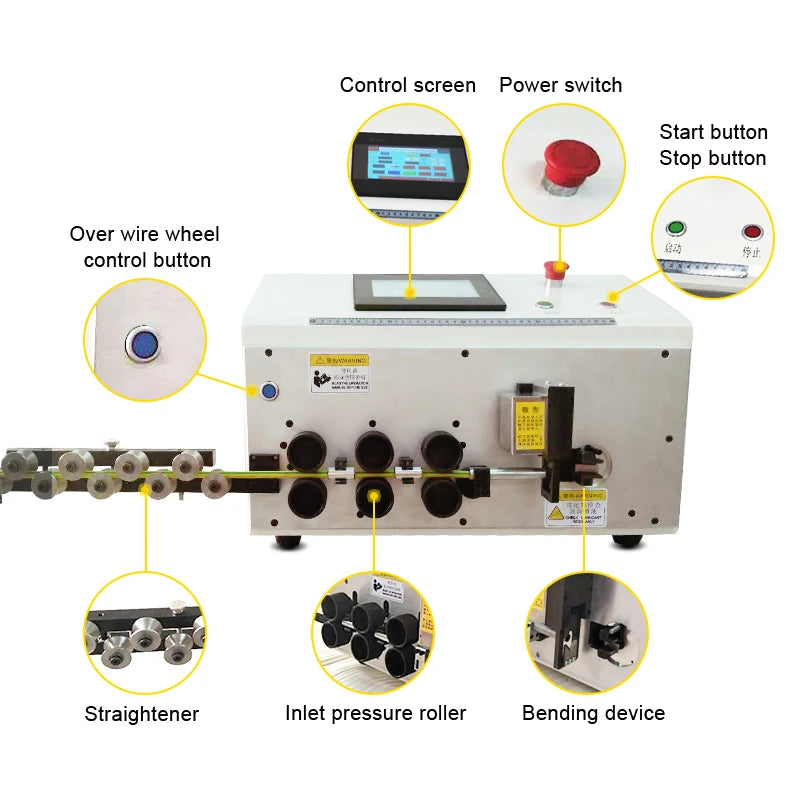 Wire Bending Machine Desktop/bench Top Wire Cutter Stripper and Bender Machine Cable Stripping and Bending Machine