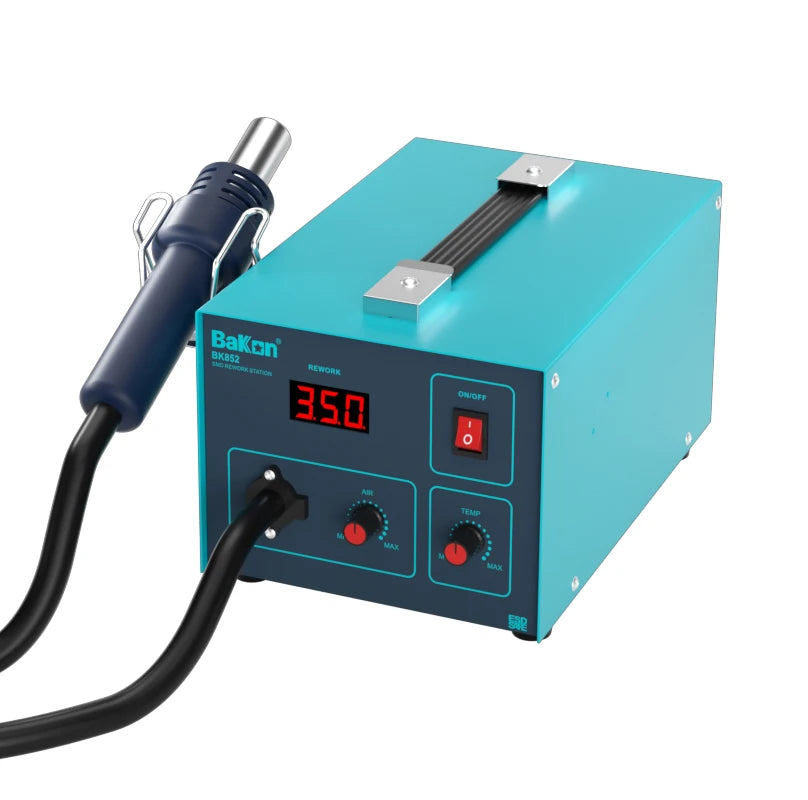 Bakon BK852 SMD 550W Smart Hot Air Pump Gun De-soldering Rework Soldering Station with Temperature Adjust