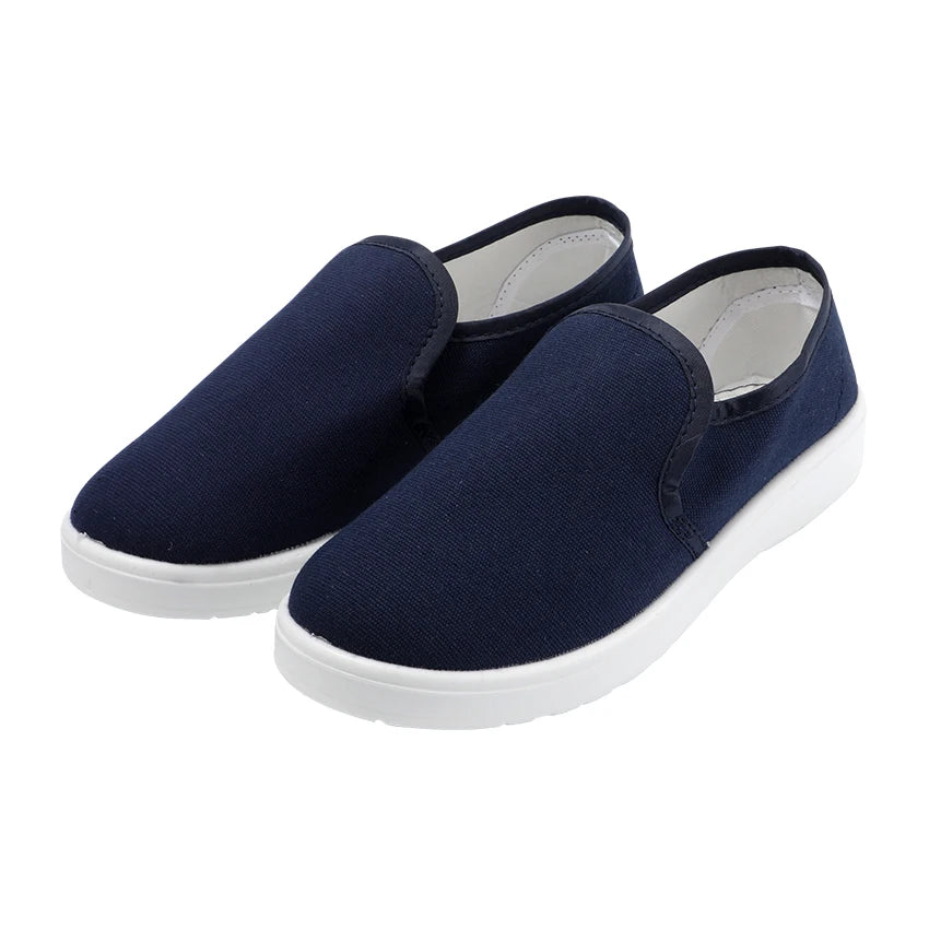 Washable Canvas Fabric PU/SPU Sole Cleanroom Shoes Antistatic Esd Safety Work Shoes