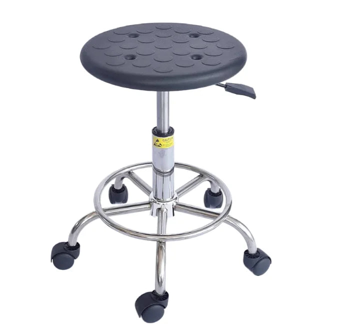 YP-0010 Lab Furniture Revolving PU Foam ESD Chair/Black Adjustable Esd Lab Office Stool/Anti-static Revolving Lab Stools