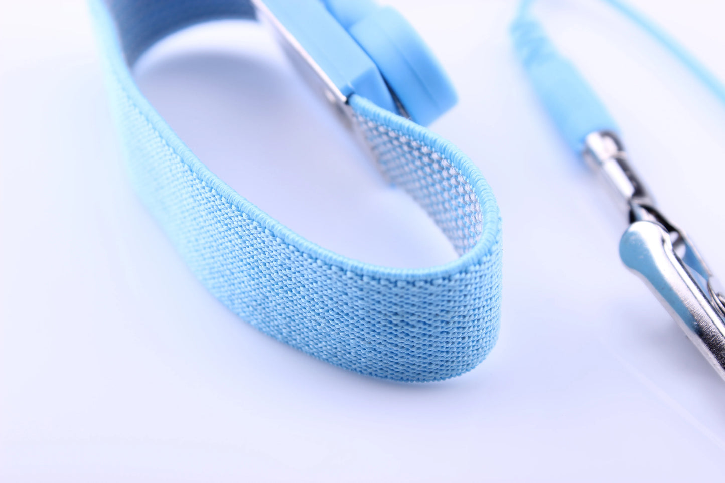 Single Circuit Antistatic Wrist Strap Dark Blue ESD Hand Wrist Strap ESD Wired Wrist Straps With Pu Cord