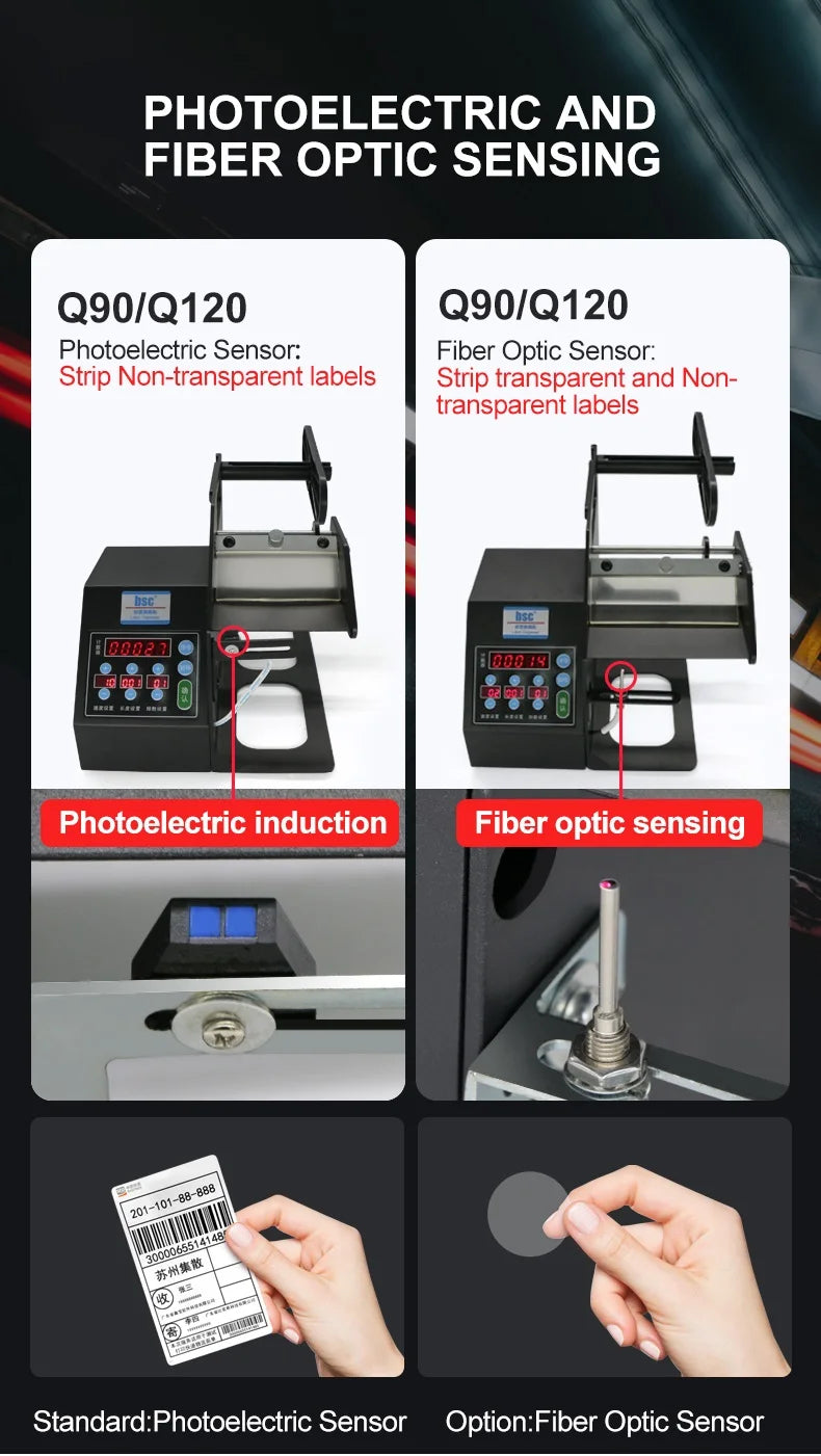 Bsc Series Stickers Automatic Tag Label Stripper Machine Automatic Dispenser Machine Label Dispenser for Rolls of Sticker Labels