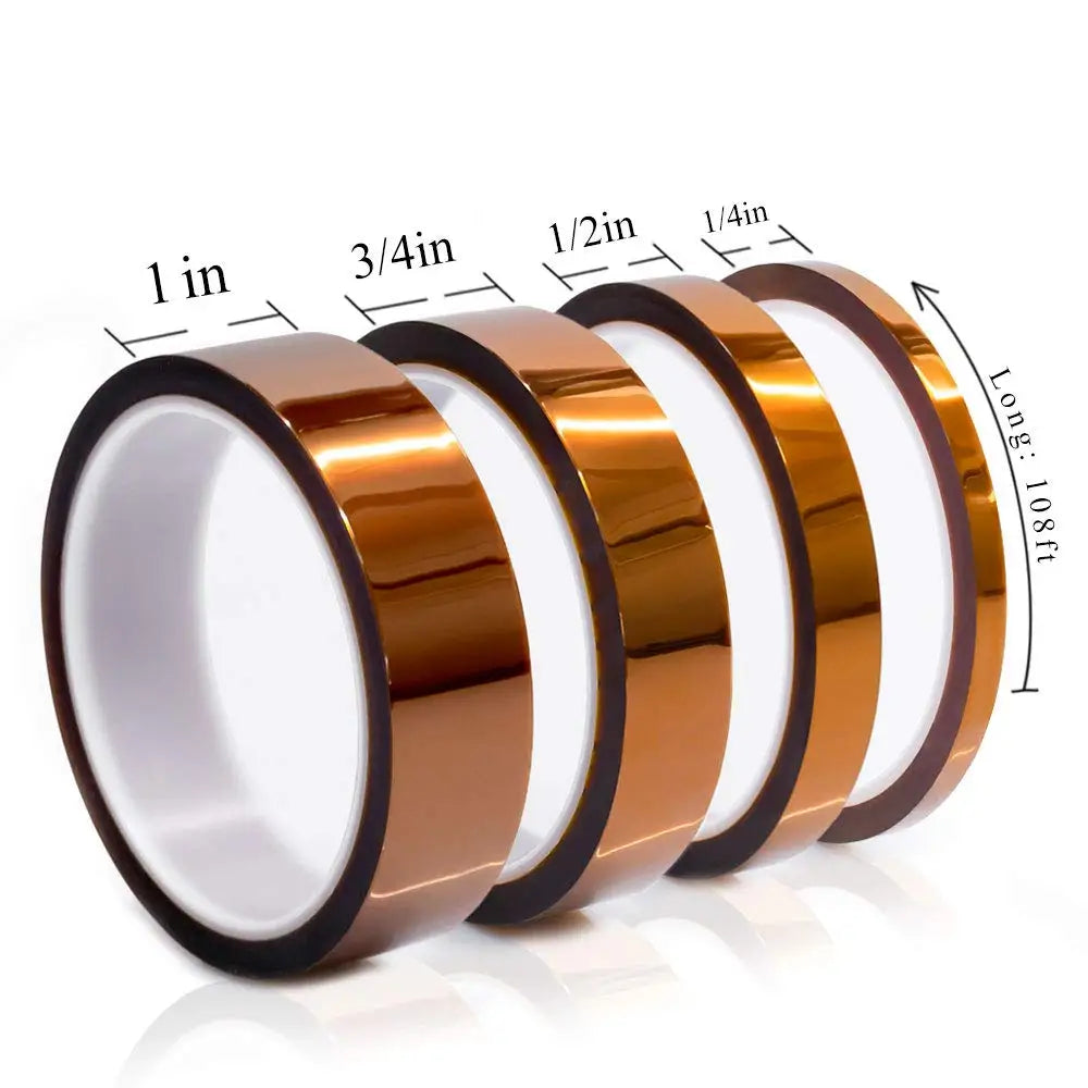0.05mm*20mm*33m Polyimide Tape Insulating Material Anti Static Heat Resistant Electric High Temperature Tape Insulating