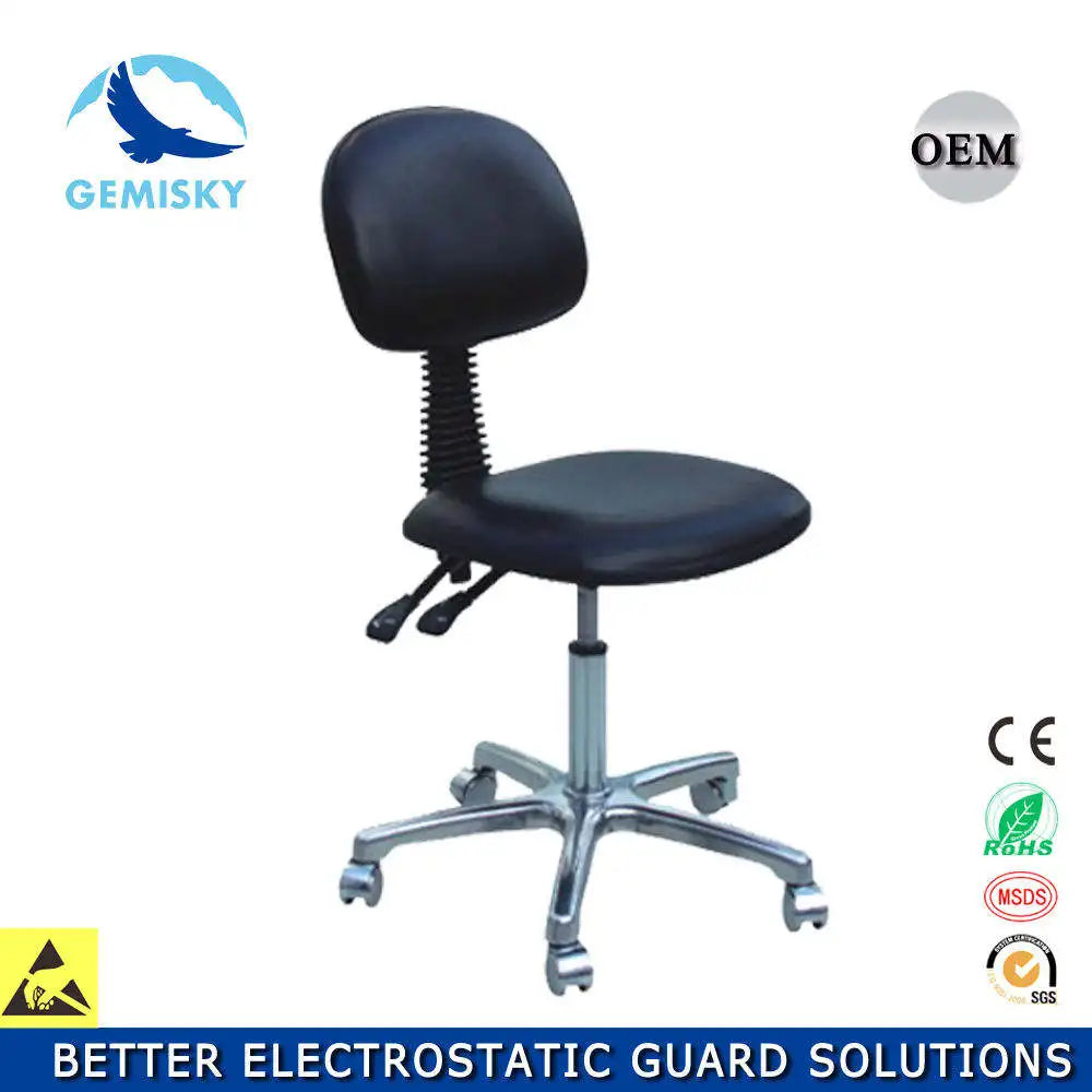 High Quality Height Adjustable Doctor and Nurse Laboratory Static Pu Stool Laboratory Chair