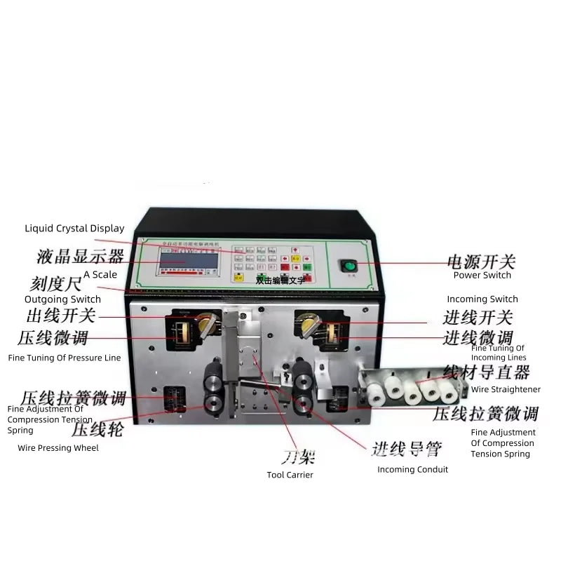 Automatic Wire 3D Bend Machine 0.75 to 35mm2 Wire Cable Cutting Stripping Bending Machine Wire Stripping Bending Machine