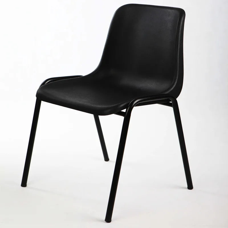 Anti-static Plastic Seat Metal Leg Dining Chair Wholesale High Quality Cheap Custom Stackable Fast Food Restaurant for Sale