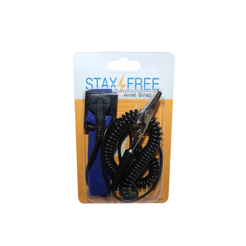 Single Circuit Antistatic Wrist Strap Dark Blue ESD Hand Wrist Strap ESD Wired Wrist Straps With Pu Cord