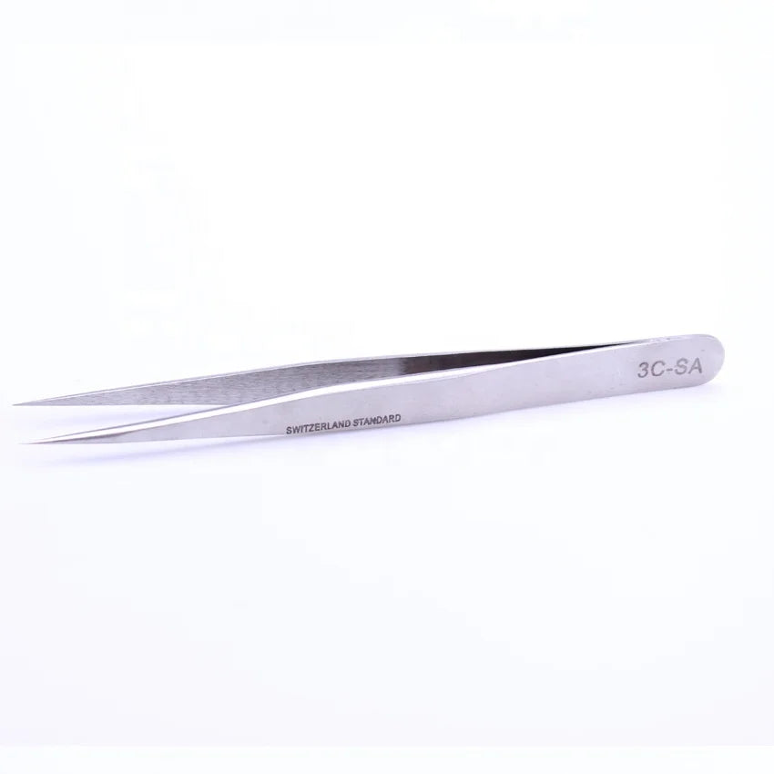 ESD Metal Tweezers with Changeable Head/tweezers Stainless Steel Professional/tweezers Tools
