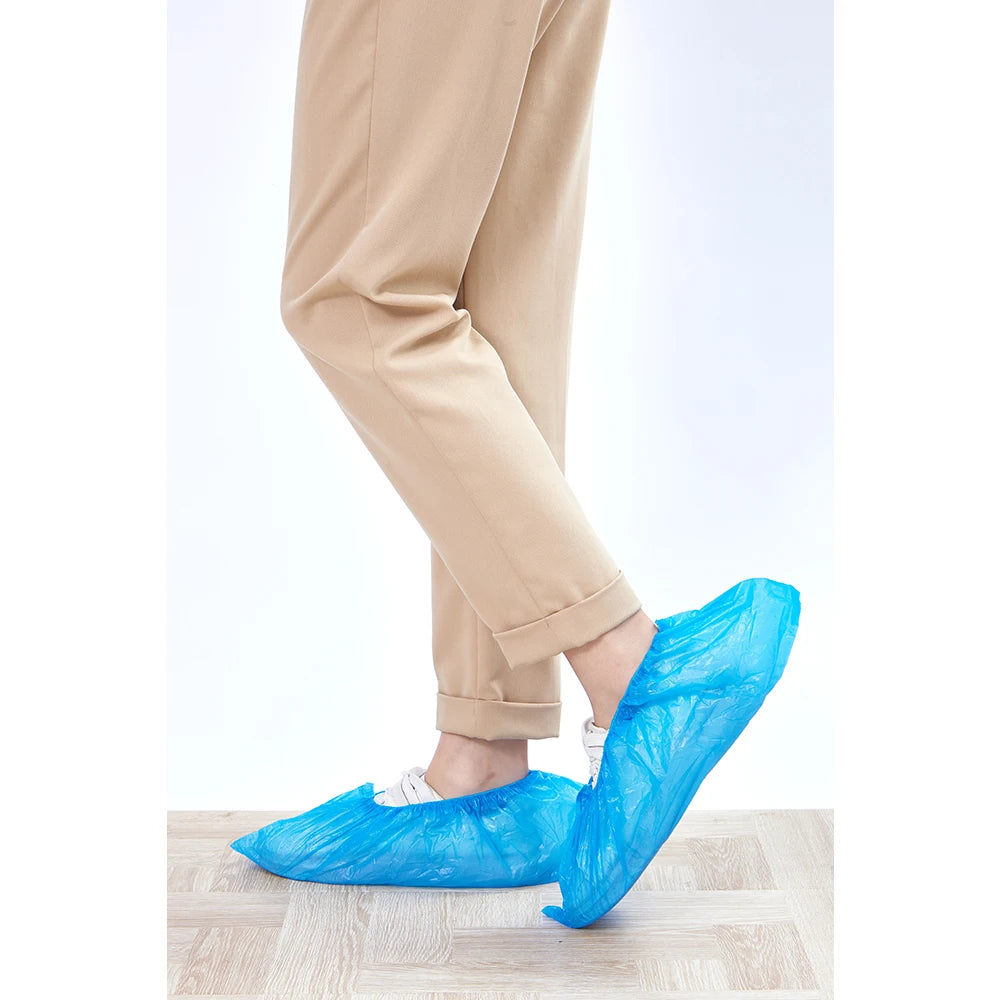 Disposable Waterproof CPE Medical Accessory Cheap Price Automatic Shoe Covers and Cap