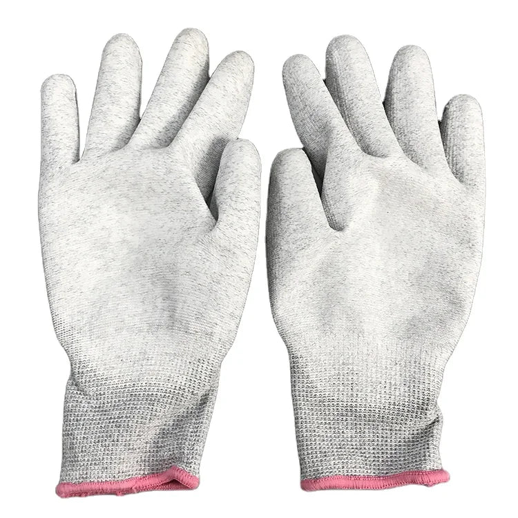 High Quality Factory Supply PU Coated Palm Gloves Cleanroom Safe ESD Anti Static Gloves for Electronics