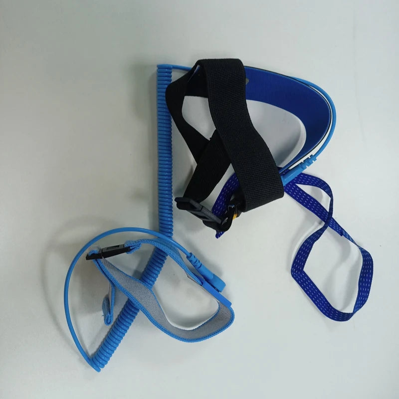 PU Wire Double Insurance Combination Style Anti Static ESD Foot Strap Grounder/ESD Heel Grounding Strap With Wrist Strap