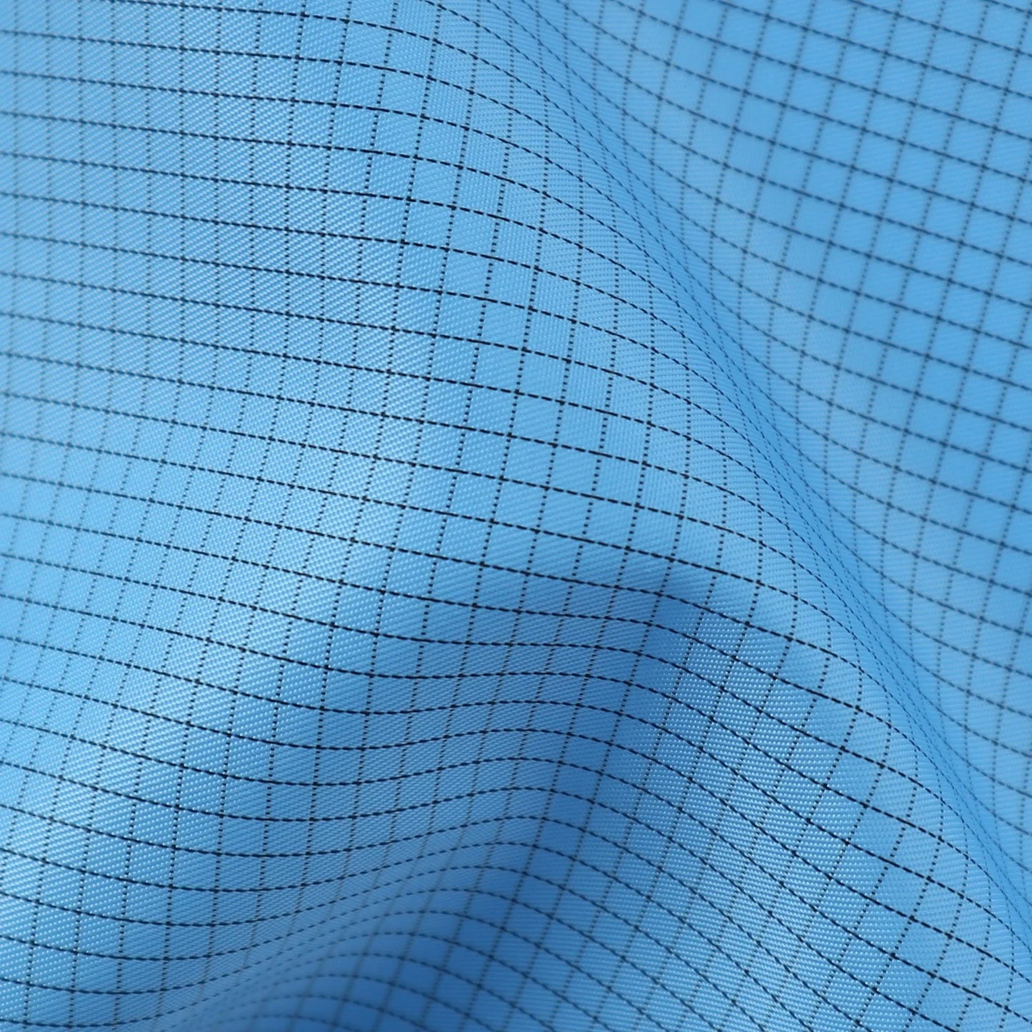 2.5mm Ripstop Grid Polyester Carbon Fiber Antistatic ESD Fabric Cleaning Room Fabric