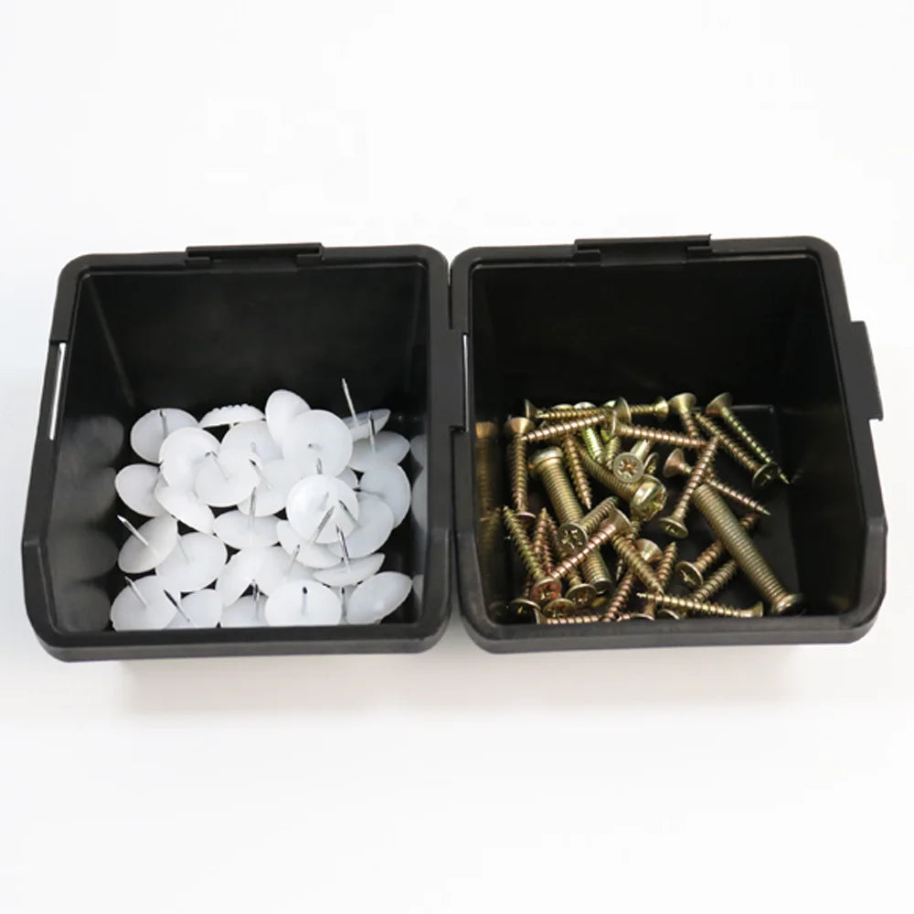 QXR Q-TM1 125*110*60mm Left Right Interlocking Type Black Antistatic Plastic ESD Picking Bin