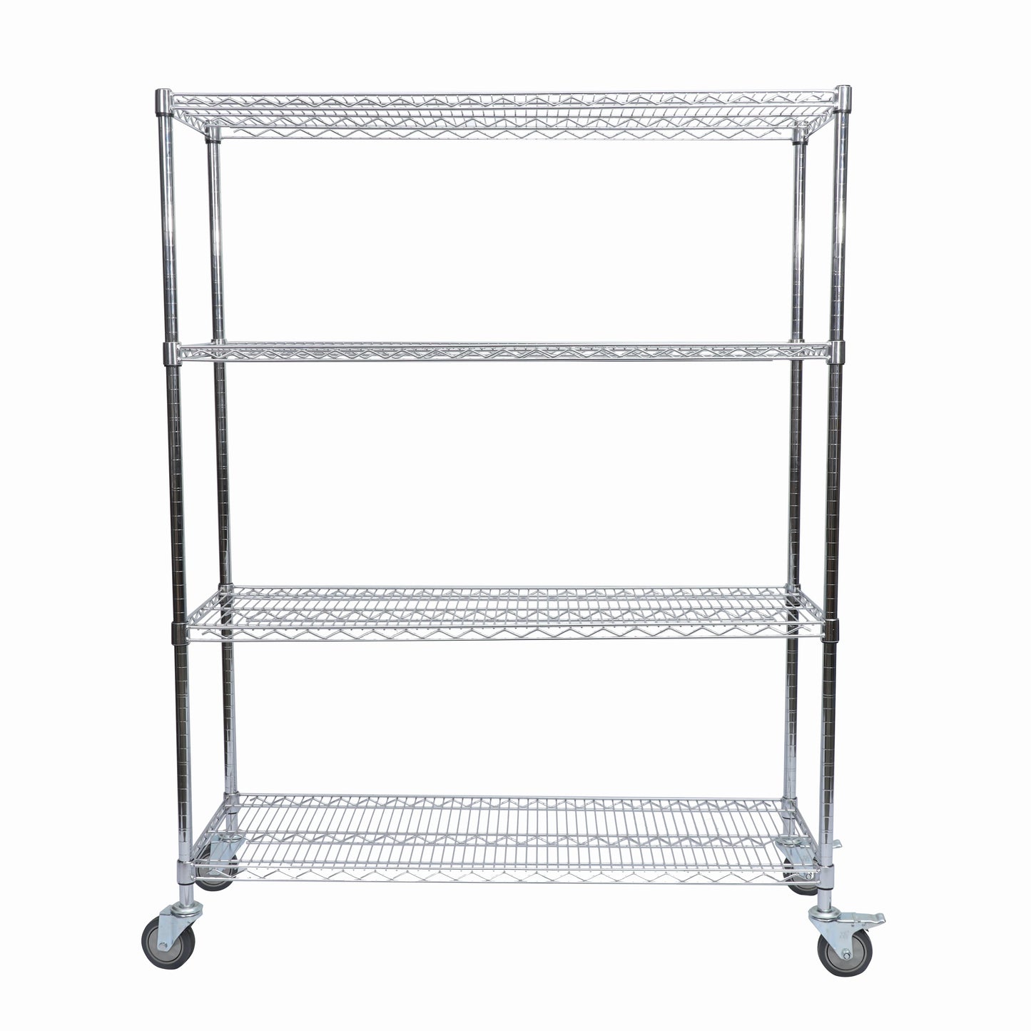 Hot Selling Heavy Duty Chrome Wire Industrial ESD Rack Shelf Customizable Four-Wheel Platform 200kg Load Capacity OEM Options